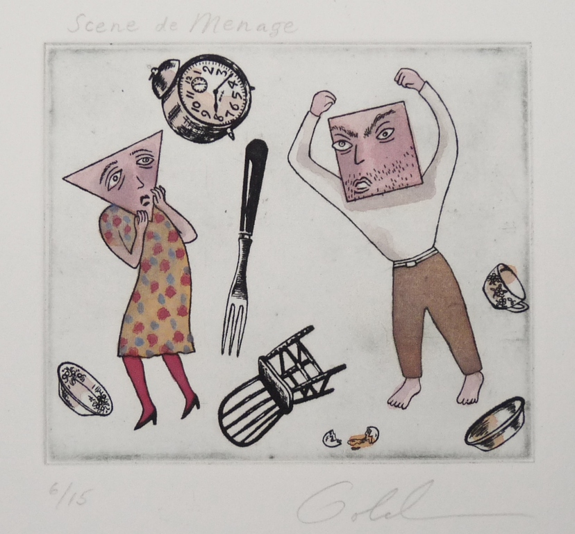 Pamela Goldblum, Kleurets, Oplage 15, Gesigneerd kopen? Bied vanaf 35!