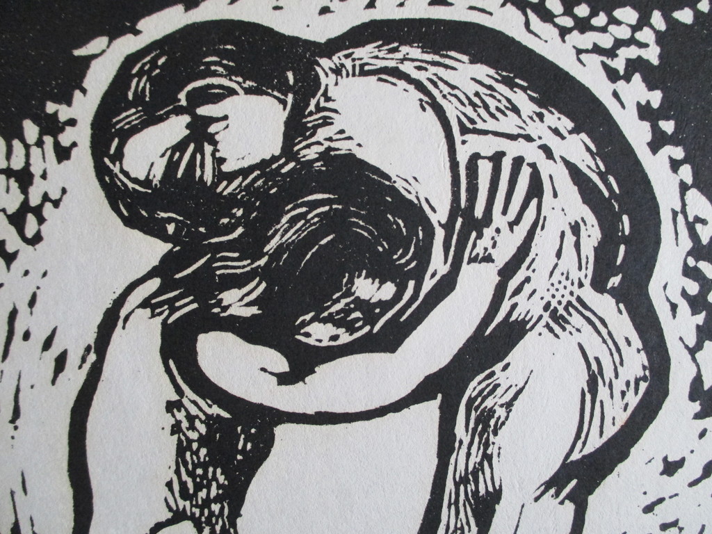 Gène Eggen, houtsnede 1976, 12/30, perfecte staat kopen? Bied vanaf 50!