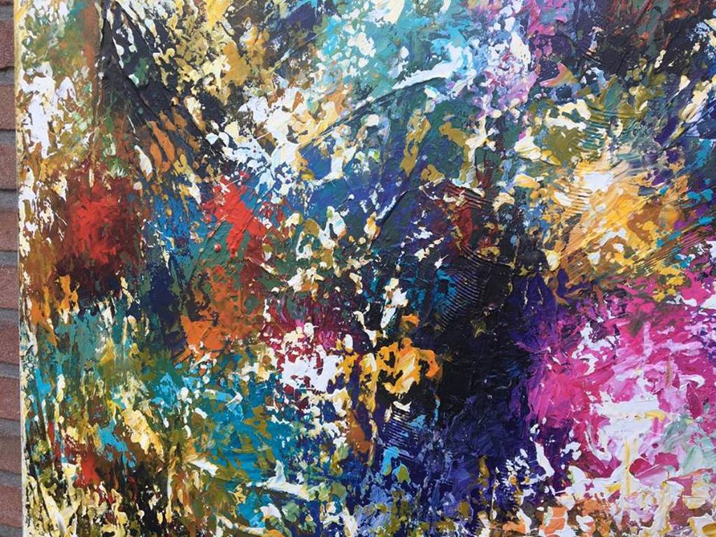 Gena - Abstract. Acrylverf op doek - 2016 - Gesigneerd. kopen? Bied vanaf 170!