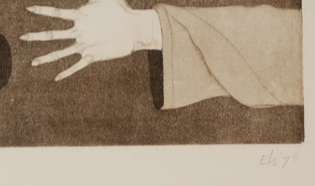 Onbekend gesigneerd: Ets, Sans reponse kopen? Bied vanaf 1!