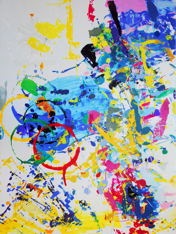 Hans-Peter Haas, zeefdruk, Olympia Kaleidoskop, 2002 kopen? Bied vanaf 225!