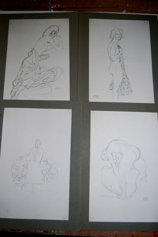 Gustav Klimt, Zehn Handzeichningen, 1922, Wenen, zeldzaam kopen? Bied vanaf 250!