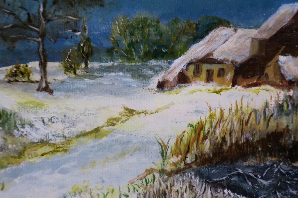 Herman Lievers: Olieverf op doek, Winter landschap - Ingelijst kopen? Bied vanaf 1!