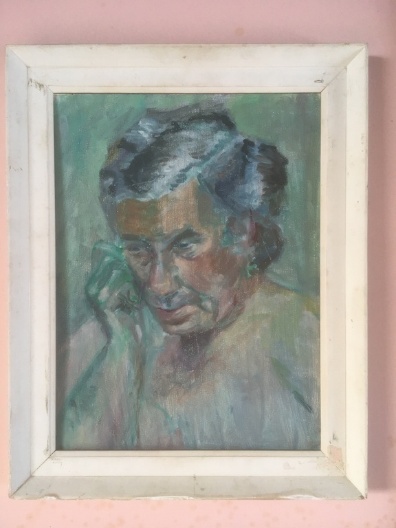 Onbekende Kunstenaar - Olieverf op paneel -Portret van een vrouw kopen? Bied vanaf 1!