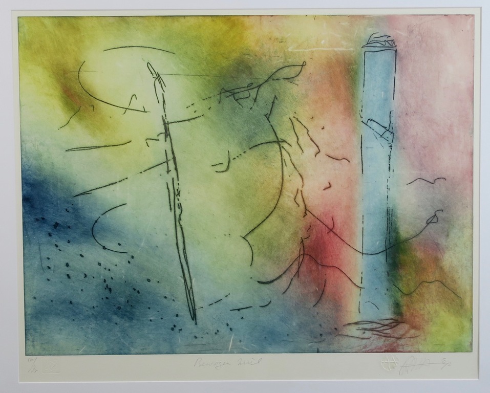 Ad Arma: Ets, Bewogen zuil - Ingelijst kopen? Bied vanaf 80!