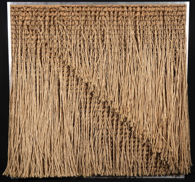 Onbekend: Gemengde techniek op paneel, Zonder titel - Ingelijst verkocht voor € 60!