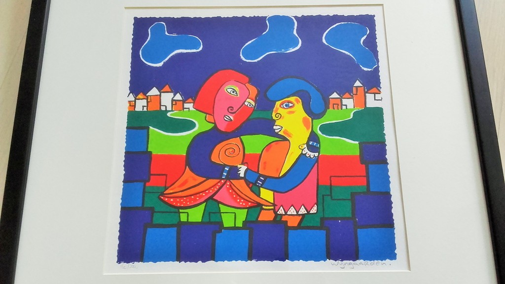 Maartje Wijngaarden (1946) - Zeefdruk - Geluk - Gesigneerd & ingelijst kopen? Bied vanaf 20!