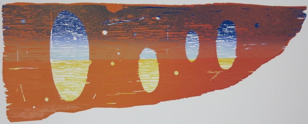 Joris Geurts: Houtsnede, Compositie oranje kopen? Bied vanaf 1!