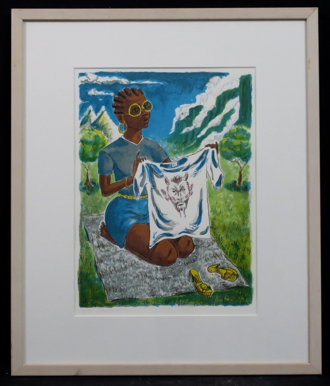 Frans Franciscus: Litho, Veronica in Kaapstad - Ingelijst kopen? Bied vanaf 20!