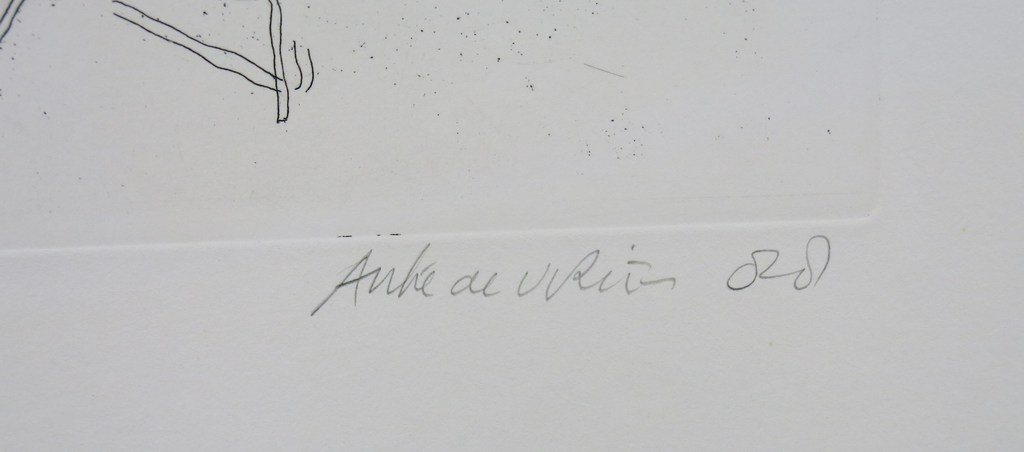 Auke de Vries: Ets, Lijncompositie kopen? Bied vanaf 80!