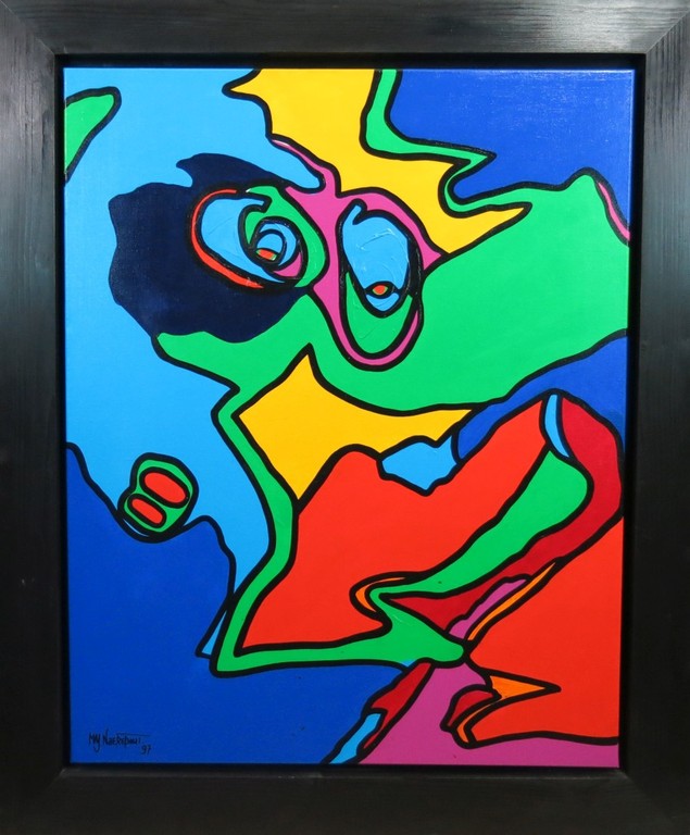 Marianne Naerebout: Acryl op doek, Zonder Titel  kopen? Bied vanaf 400!