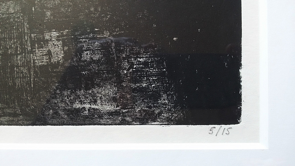 Simeon Nijenhuis - Ruïne, ets (mooi ingelijst, zeer groot) kopen? Bied vanaf 85!