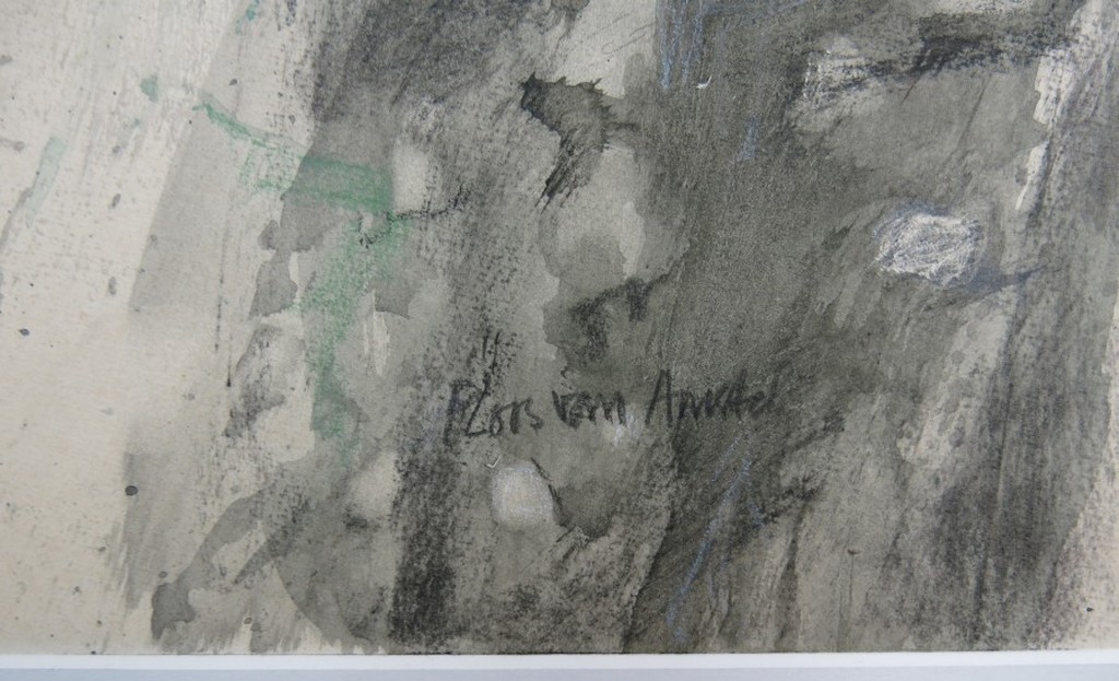 Jaap Ploos van Amstel: Aquarel, Zonder titel (strand) kopen? Bied vanaf 35!