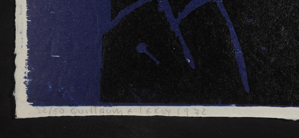Guillaume Le Roy: Houtsnede, Abstracte compositie III kopen? Bied vanaf 70!