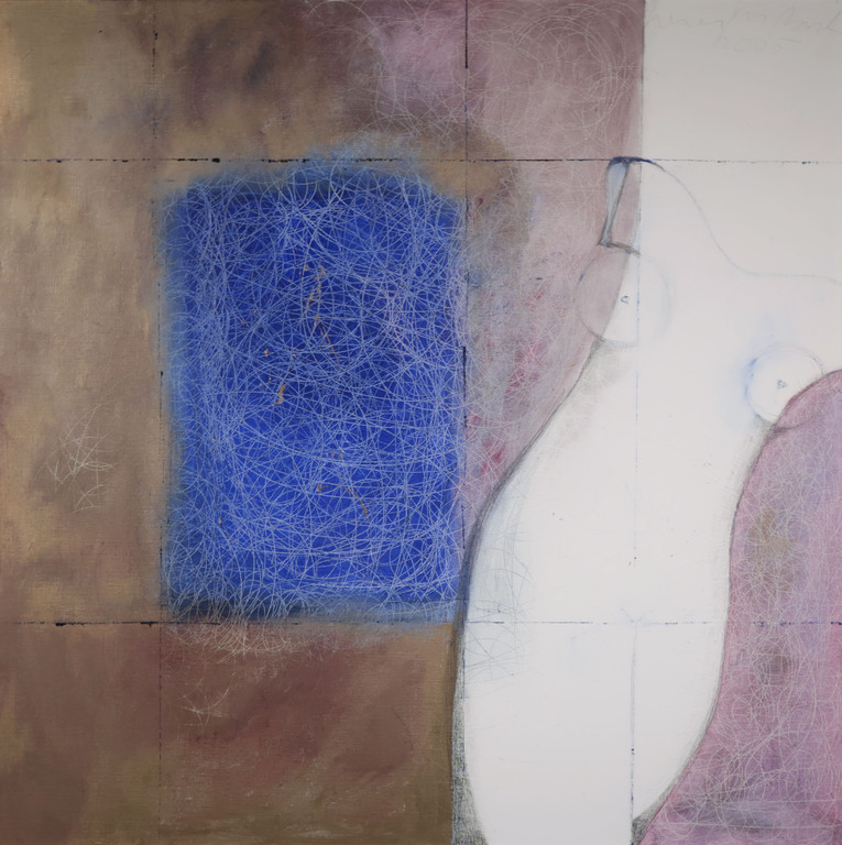 Herman Jan Bosch: Gemengde techniek op doek, The circle of life - Ingelijst kopen? Bied vanaf 70!