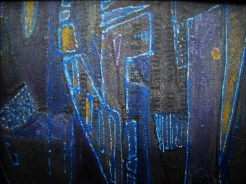 Nieuwe Haagse School Aquarel/Inkt "nachtelijk gesprek" Piet Franz 1922-1991 kopen? Bied vanaf 1!