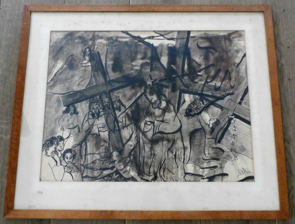 Onbekende kunstenaar: potloodtekening kopen? Bied vanaf 50!