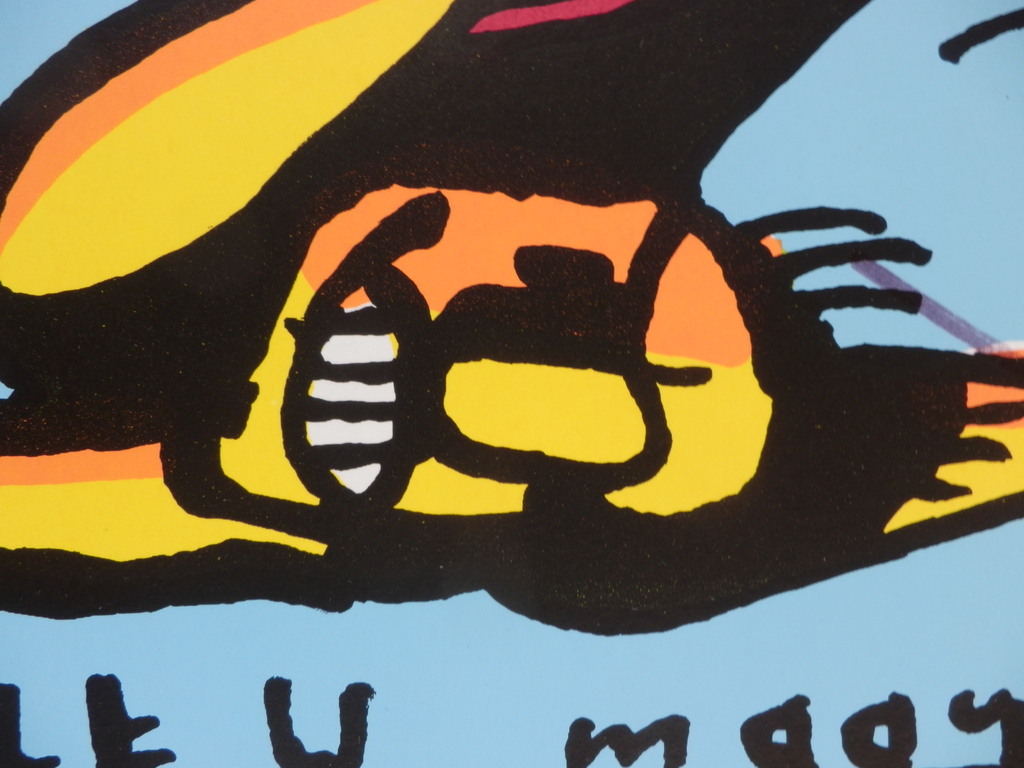 HERMAN BROOD, Gelimiteerde en HANDGESIGNEERDE Zeefdruk  SPOELT U MAAR kopen? Bied vanaf 85!