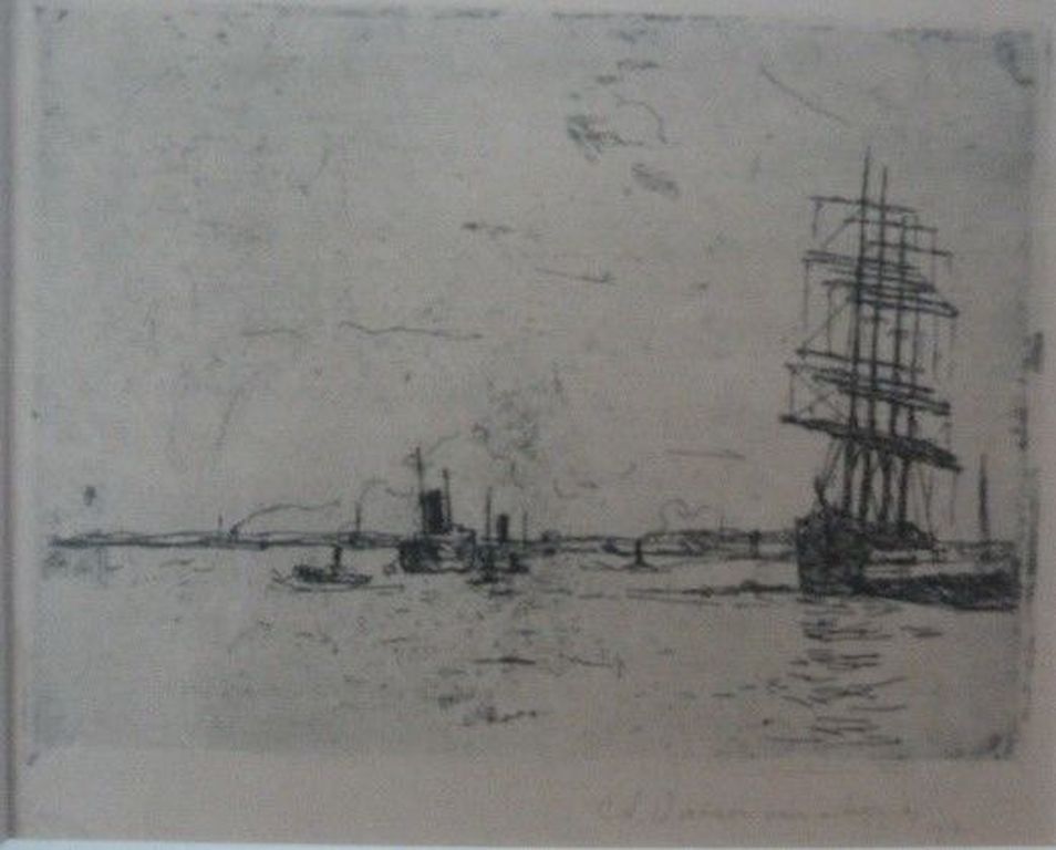 Antoon Derkzen van Angeren ( Delft 1878 – 1961 Bedford ( Canada ) - Bootjes kopen? Bied vanaf 1!