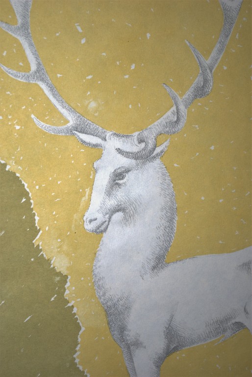 John Rädecker 1947 - litho 'Hert'- handgesigneerd  kopen? Bied vanaf 40!