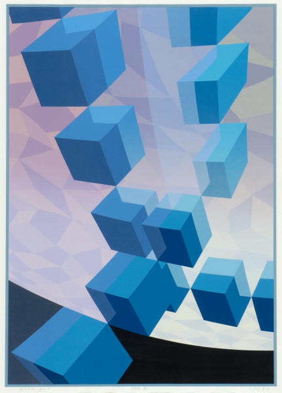 Hans Klaui, zeefdruk  in prima staat. 5/47 verkocht voor € 40!