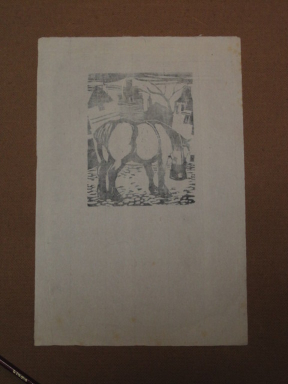 Nieuwe Haagse School houtsnede van Jenny Dalenoord 1918-2013 gesigneerd kopen? Bied vanaf 1!
