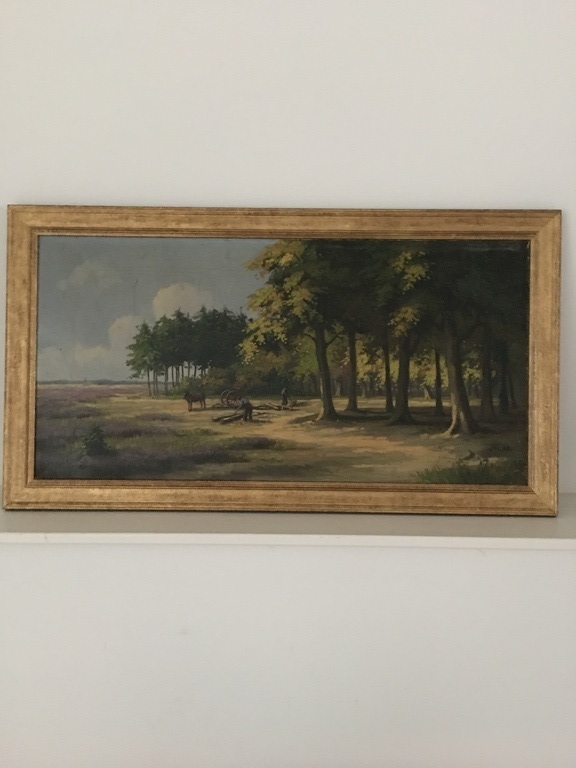 HOUTHAKKERS met PAARDEN OP DE HEIDE MET MALLEJAN  verkocht voor € 35!
