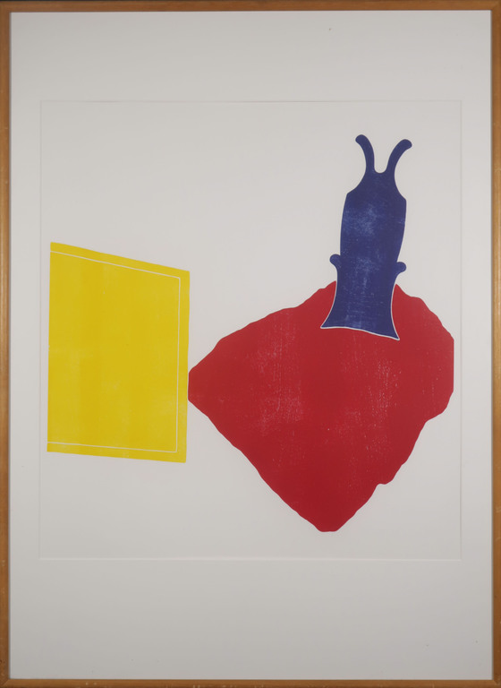 Tiddo Nieboer: Houtsnede, Le salut par le fenetre - Ingelijst kopen? Bied vanaf 60!