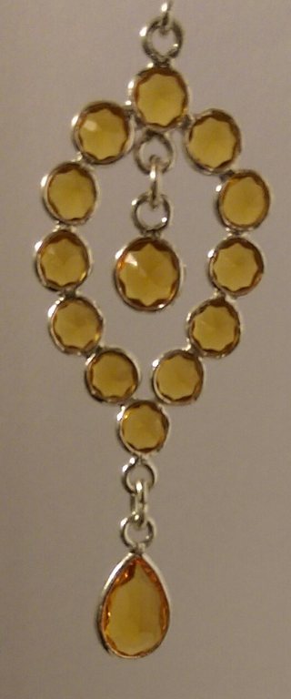 Zilveren oorbellen met gele citrien  kopen? Bied vanaf 11!