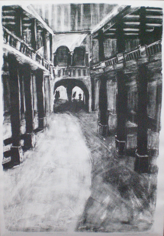 Jeroen Hermkens: Stadhuis Stralsund, litho verkocht voor € 70!