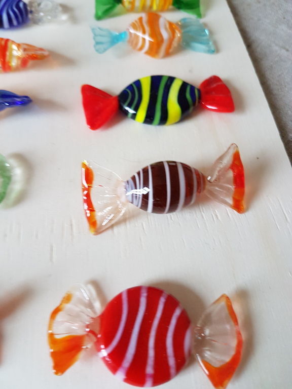 Lot van 12 snoep in Murano glas kopen? Bied vanaf 10!