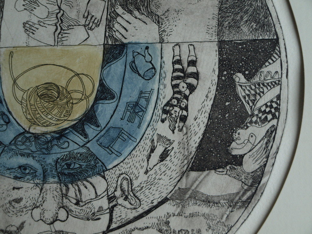 Karin Campfens : Ronde ets, Zonder titel – nr 67 van 100 ex.  kopen? Bied vanaf 1!