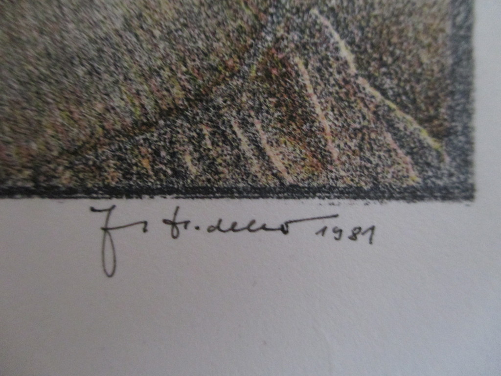 Georg Hadeler, litho 1981 kopen? Bied vanaf 15!