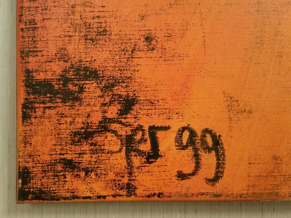 Sjer Jacobs, Olieverf op doek, "Zittende vrouw", 100x100cm, 1999 kopen? Bied vanaf 285!