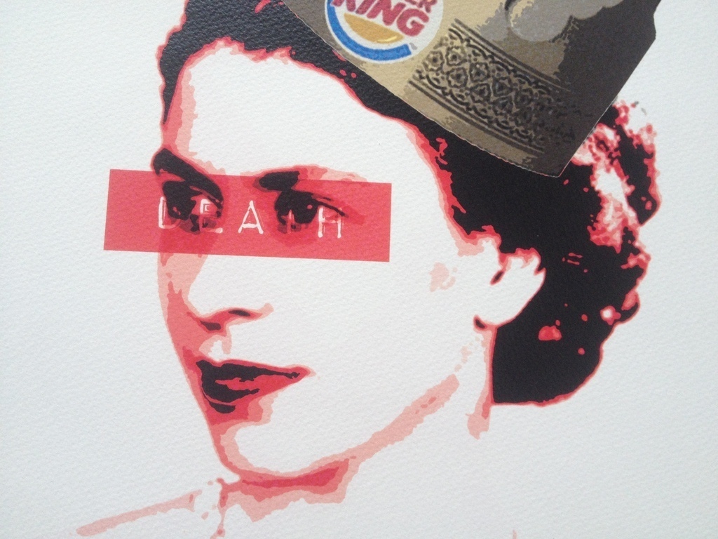 Death NYC - Zeefdruk Mixed Media - Burger Queen kopen? Bied vanaf 40!