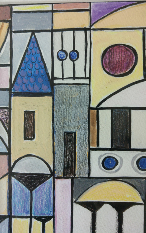 Toine Corstjens - Gouache - Binnenstad kopen? Bied vanaf 125!