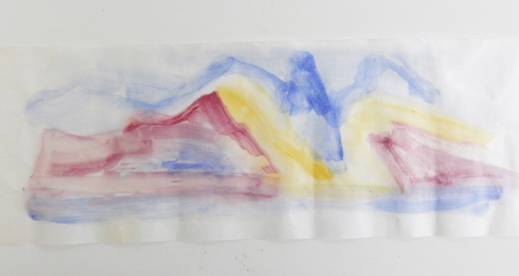 Ernst Vijlbrief (1934-2010) - Aquarel op papier 30x85 cm kopen? Bied vanaf 1!