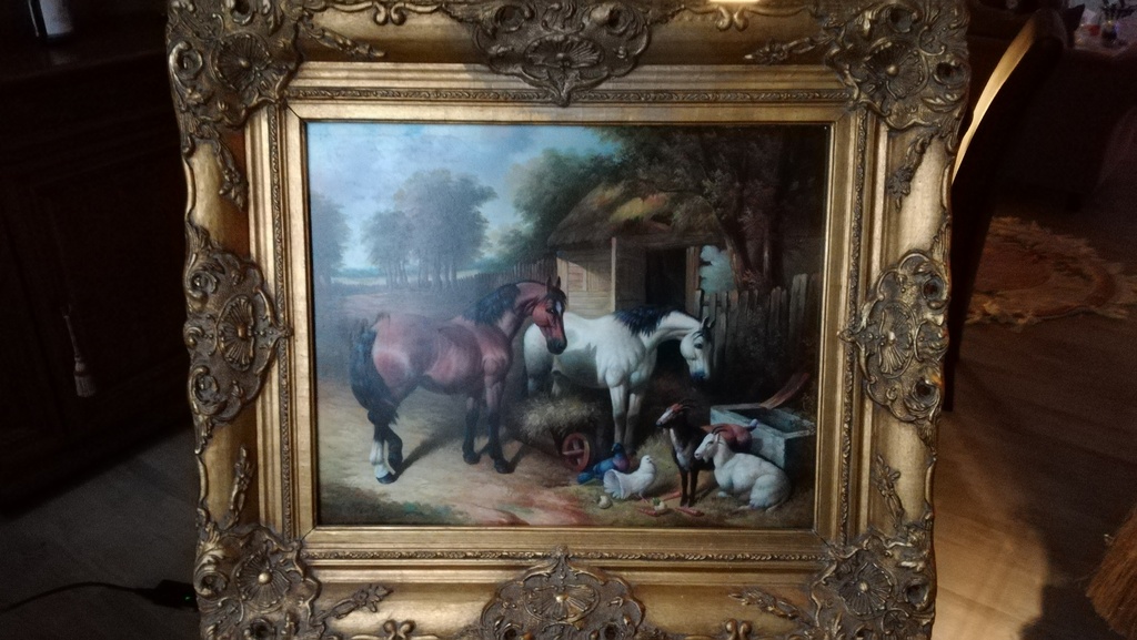 Onbekend kunstenaar, Olieverf op paneel, Paardenschilderij kopen? Bied vanaf 1!