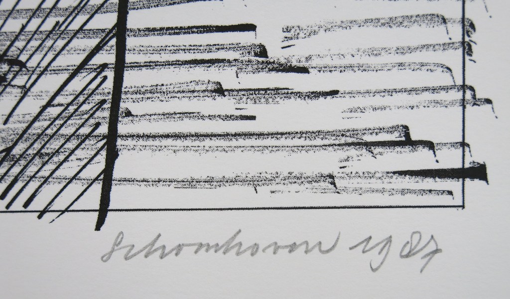 Jan Schoonhoven: Zeefdruk, Abstract kopen? Bied vanaf 200!