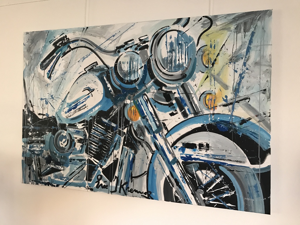 Eric Jan Kremer  acryl op doek  Harley Davidson kopen? Bied vanaf 950!