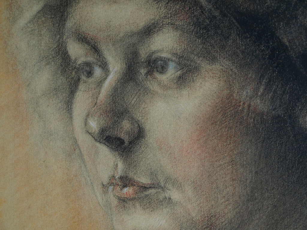 Elias Smalhout : Tekening , Bregtje met ketting – ca 1920  kopen? Bied vanaf 1!