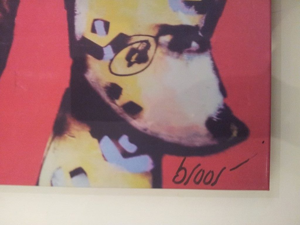 HERMAN BROOD - Zeefdruk op Doek - MENS EN DIER '''- Handgesigneerd - Kleine opla kopen? Bied vanaf 199!