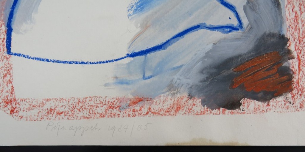 Marc Pijnappels: Gemengde techniek op papier, Z.T. (blauw driehoek) kopen? Bied vanaf 1!