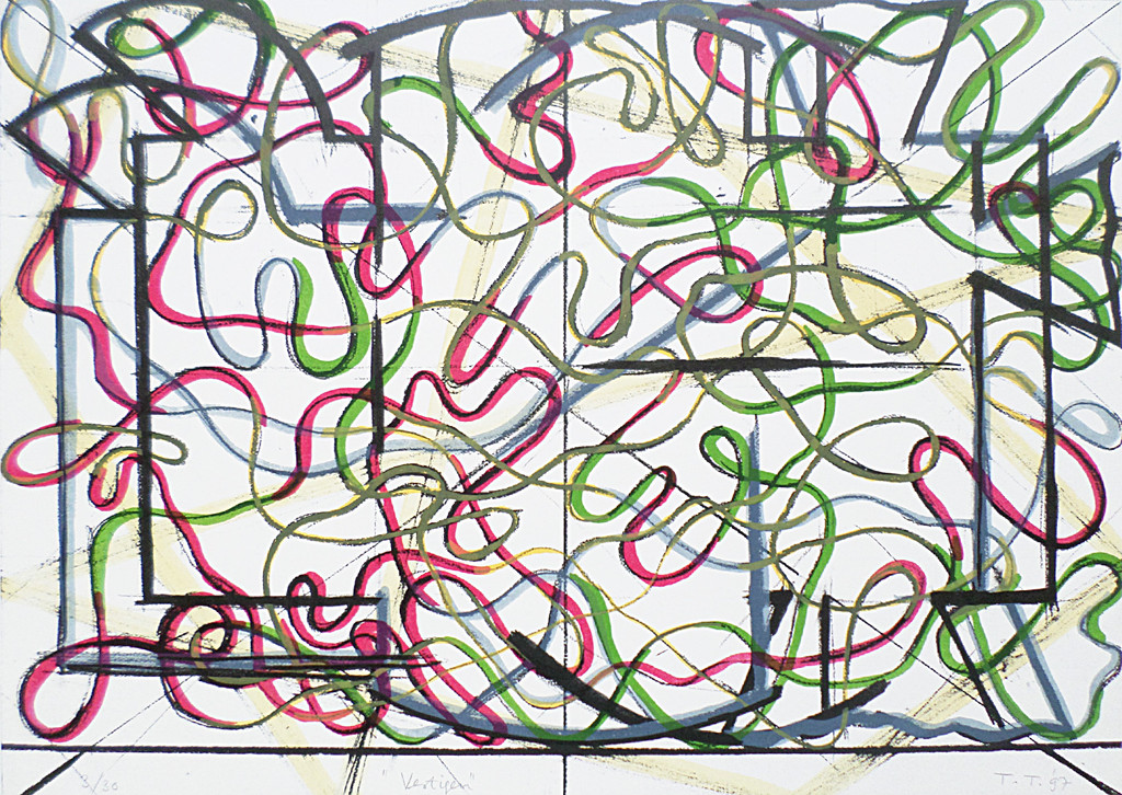 Toon Teeken - Vestigen, litho verkocht voor € 50!