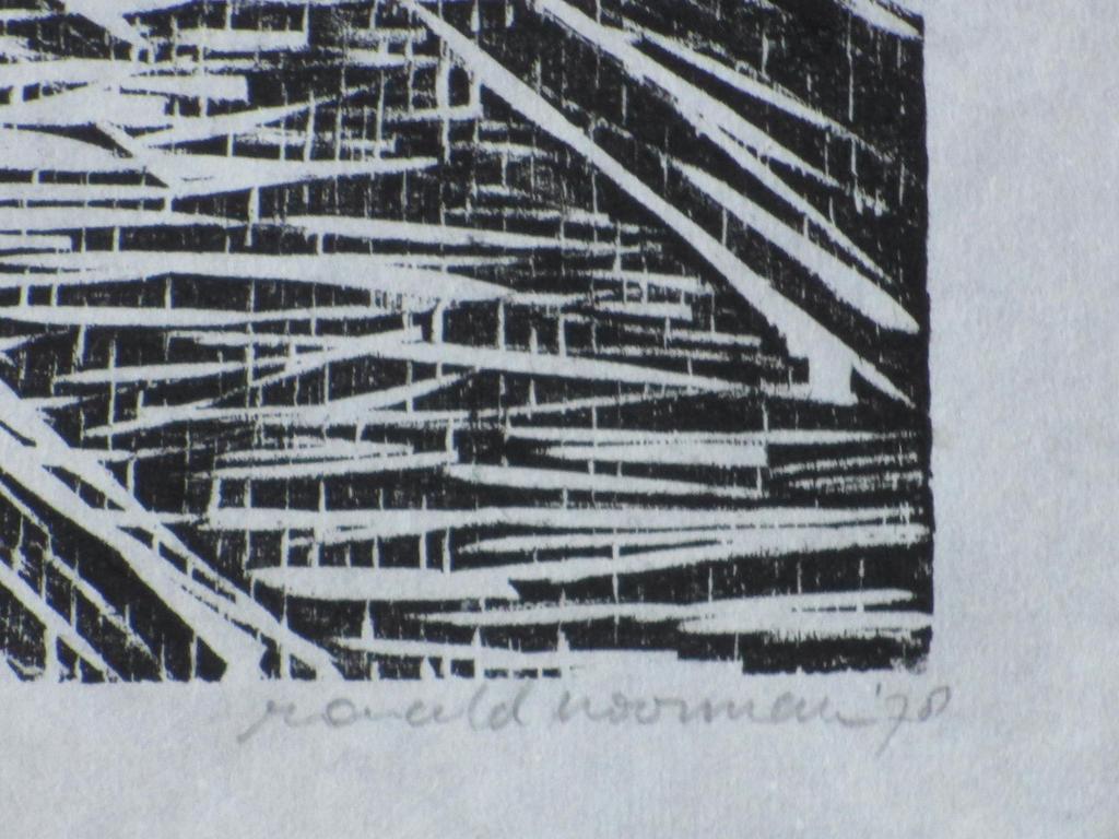 Ronald Noorman, Landschap, Houtsnede kopen? Bied vanaf 40!