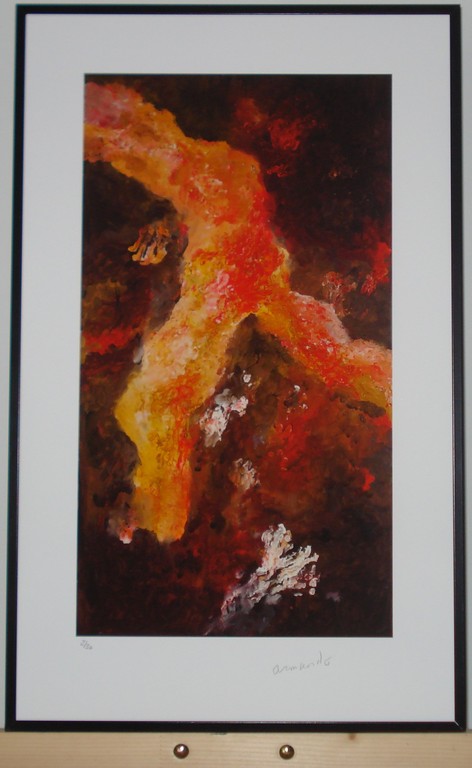 Armando, Gestalt, INGELIJST, oplage slechts 30 exemplaren verkocht voor € 175!