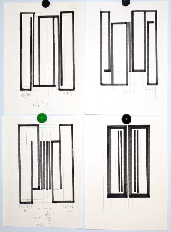 Siep van den Berg: 4 tekeningen. Oa In memoriam Werkman verkocht voor € 100!