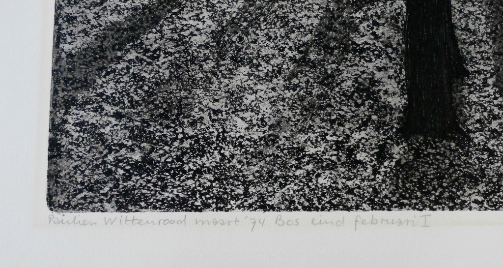 Paulien Wittenrood - ets: bos - 1974 kopen? Bied vanaf 50!