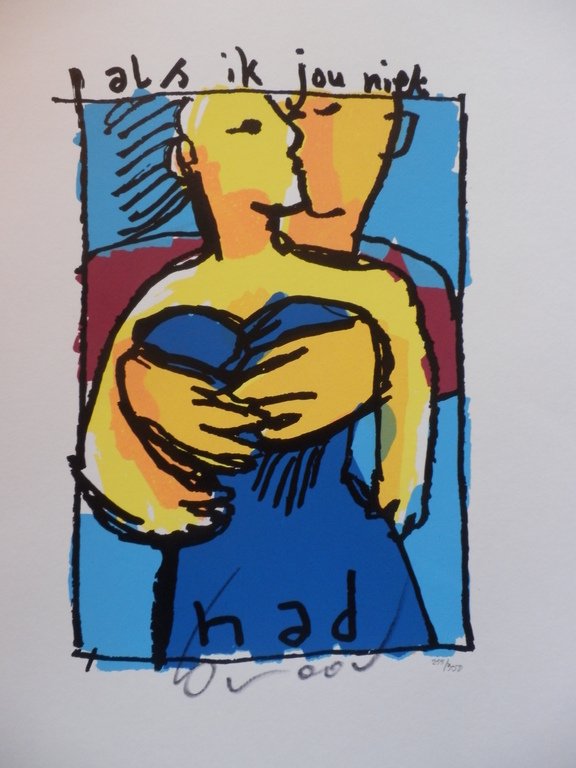 HERMAN BROOD, Gelimiteerde en HANDGESIGNEERDE Zeefdruk  ALS IK JOU NIET HAD verkocht voor € 205!