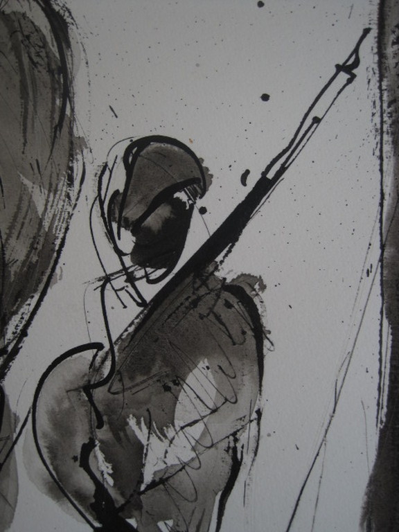 Zeldzaam zwartInkt " Aquarel Quintus Jan Telting 1931-2003 gesigneerd kopen? Bied vanaf 1!